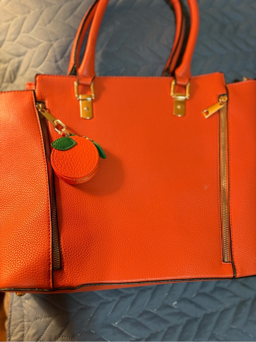 3pc.TOTE,FULLwallet&Sml B-pack,Gold hrdwre - BAG CHARMS NOT included, sold sep. - Picture 3 of 14